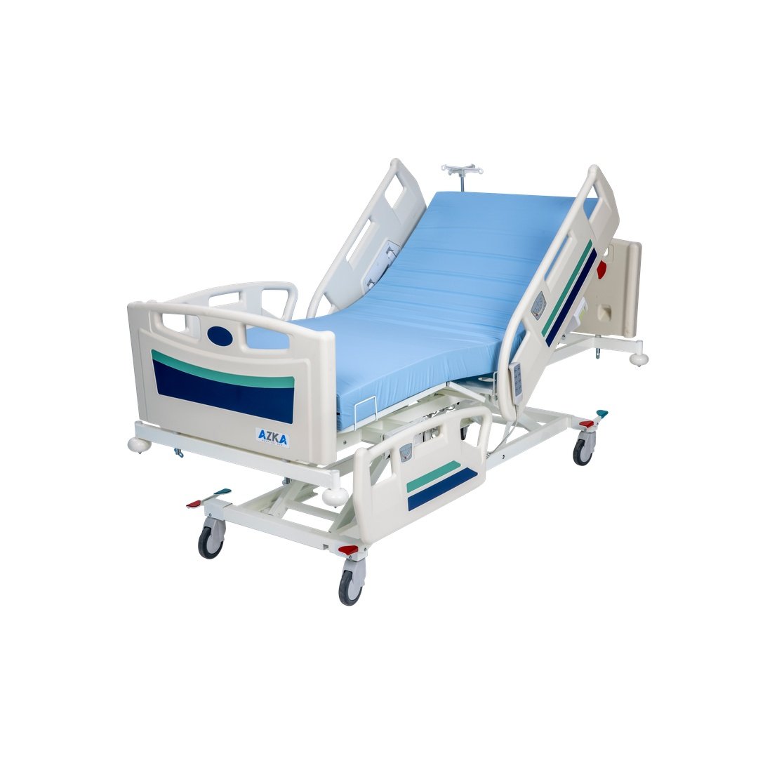 AZKA 4001 4 Motorlu ABS Korkuluklu Hasta Yatağı - Görsel 2