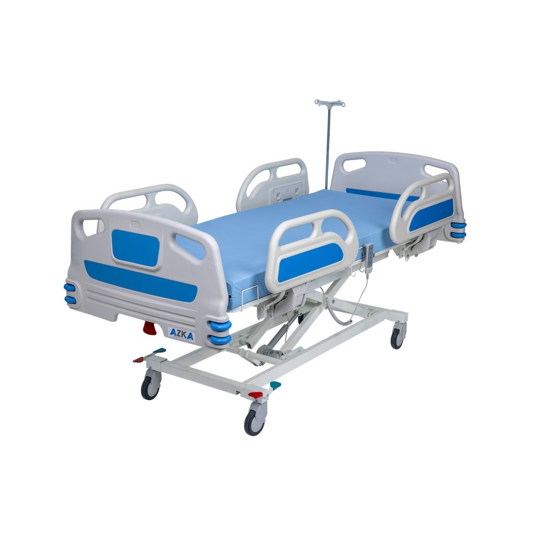 AZKA 3001 3 Motorlu ABS Korkuluklu Hasta Yatağı - Görsel 4