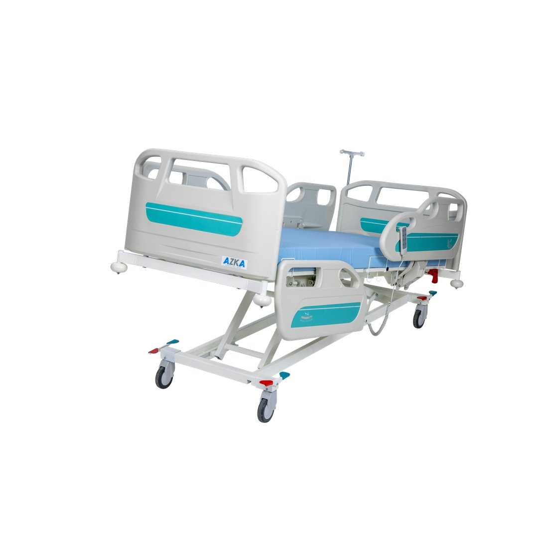 AZKA 4002 4 Motorlu ABS Korkuluklu Hasta Yatağı - Görsel 4