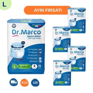 Dr. Marco yetişkin emici külot hasta bezi 120 adet