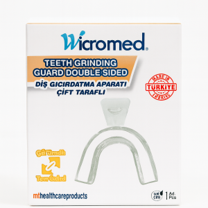 Wicromed Çift Taraflı Diş Gıcırdatma Aparatı – Bruksizm ve diş sıkma için medikal gece plağı